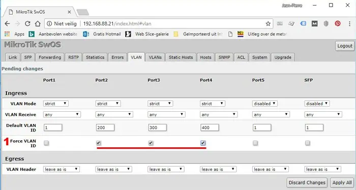 port-based-vlan4 port based vlan