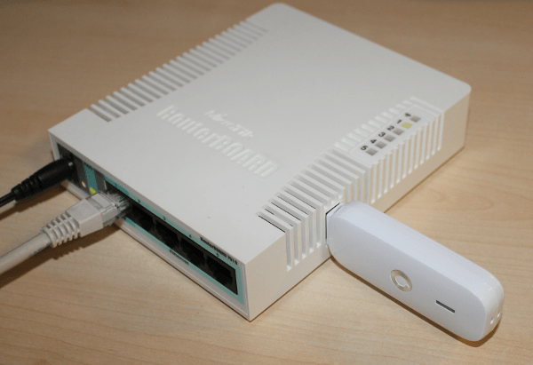 Mikrotik отправка смс через 3g модем