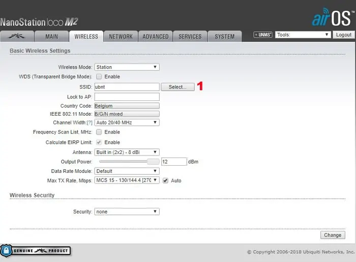 ubiquiti nanostation verbinden met hotspot