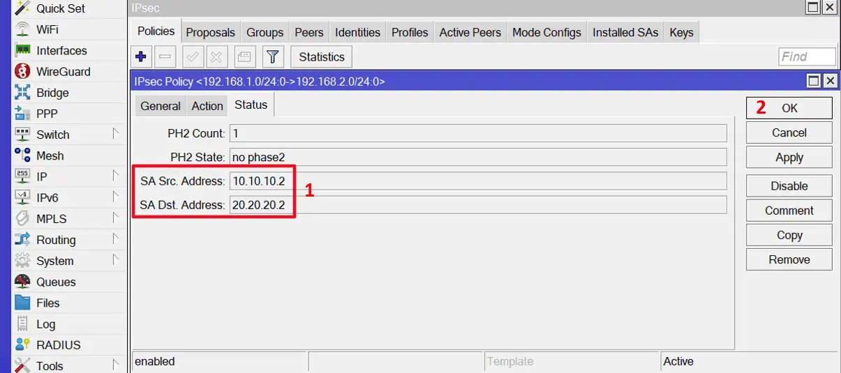 IPSec tunnel configureren