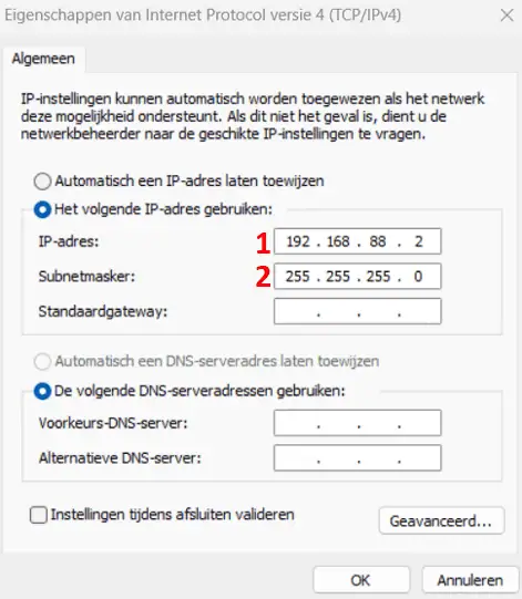 ethernet instellingen pc Mikrotik netinstall recover
